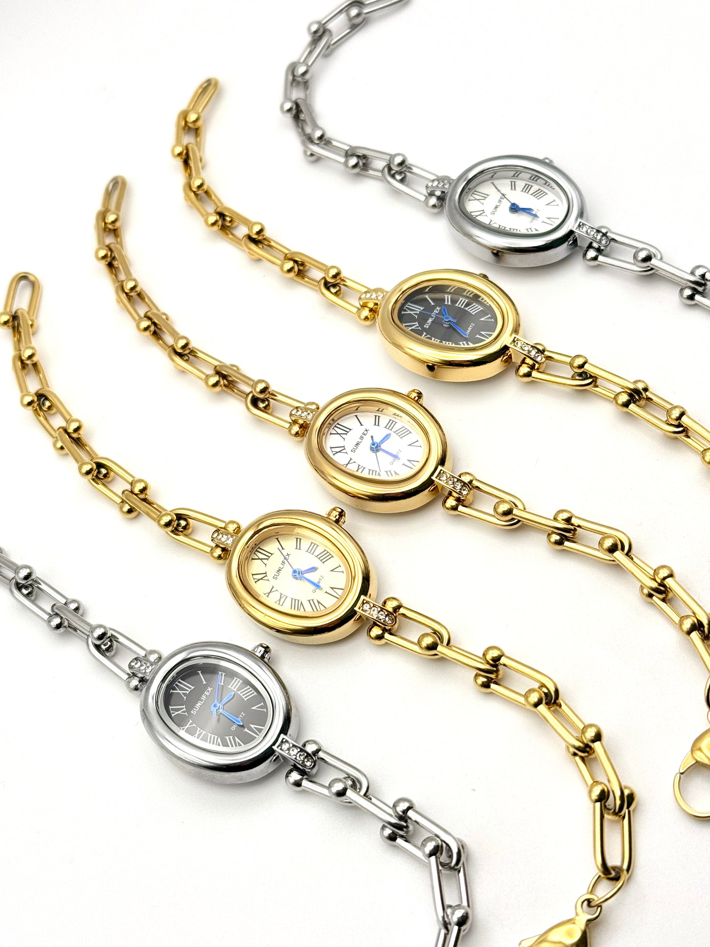 Mina argenté | Montre en acier inoxydable