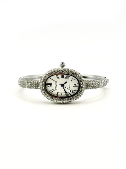 Shaya argenté | Montre en acier inoxydable