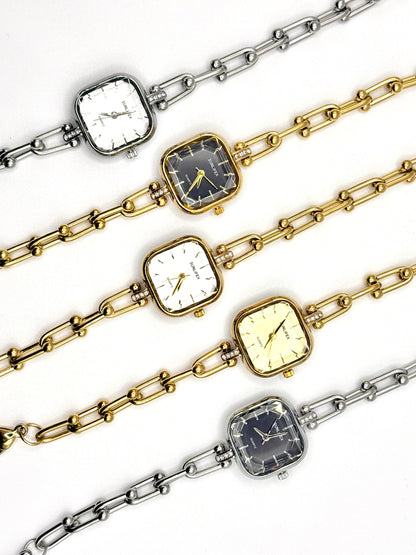 Sanah doré | Montre en acier inoxydable