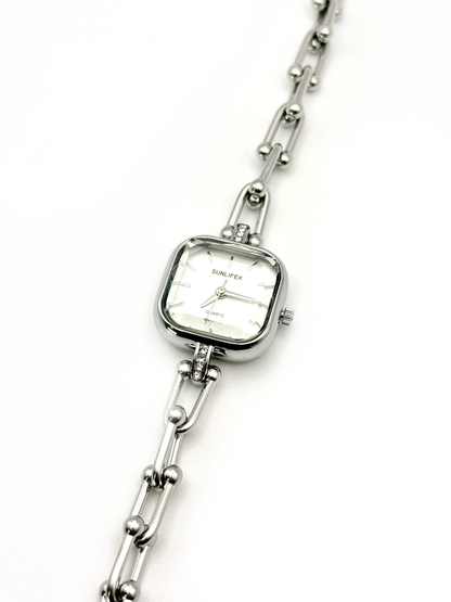 Sanah argenté | Montre en acier inoxydable