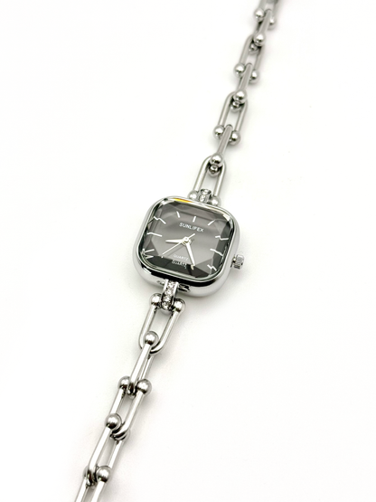 Sanah argenté | Montre en acier inoxydable