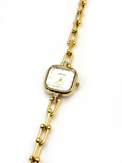 Sanah doré | Montre en acier inoxydable