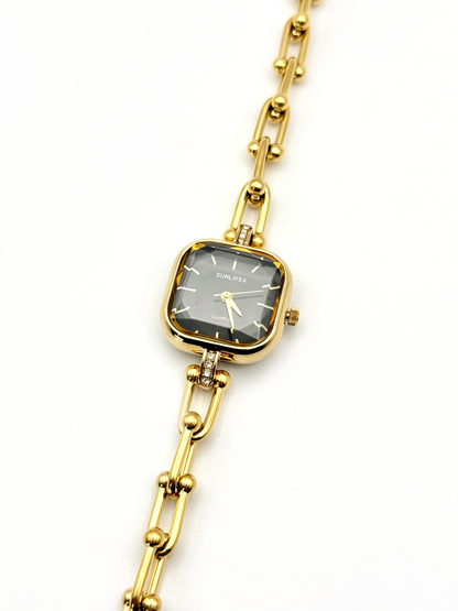 Sanah doré | Montre en acier inoxydable