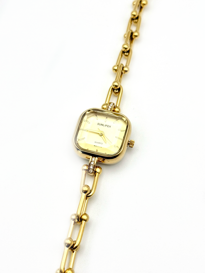 Sanah doré | Montre en acier inoxydable