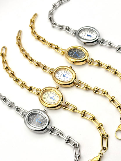 Mina doré | Montre en acier inoxydable