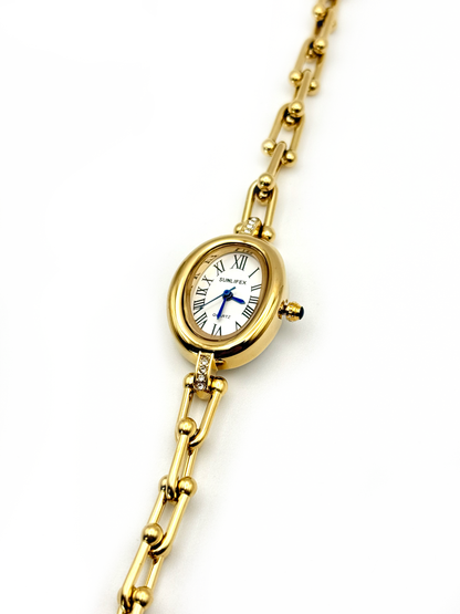 Mina doré | Montre en acier inoxydable