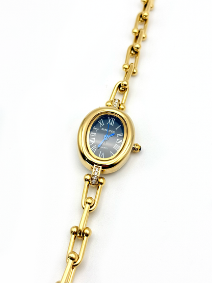 Mina doré | Montre en acier inoxydable