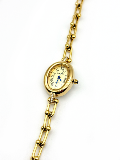 Mina doré | Montre en acier inoxydable