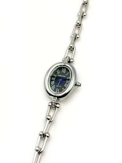 Mina argenté | Montre en acier inoxydable