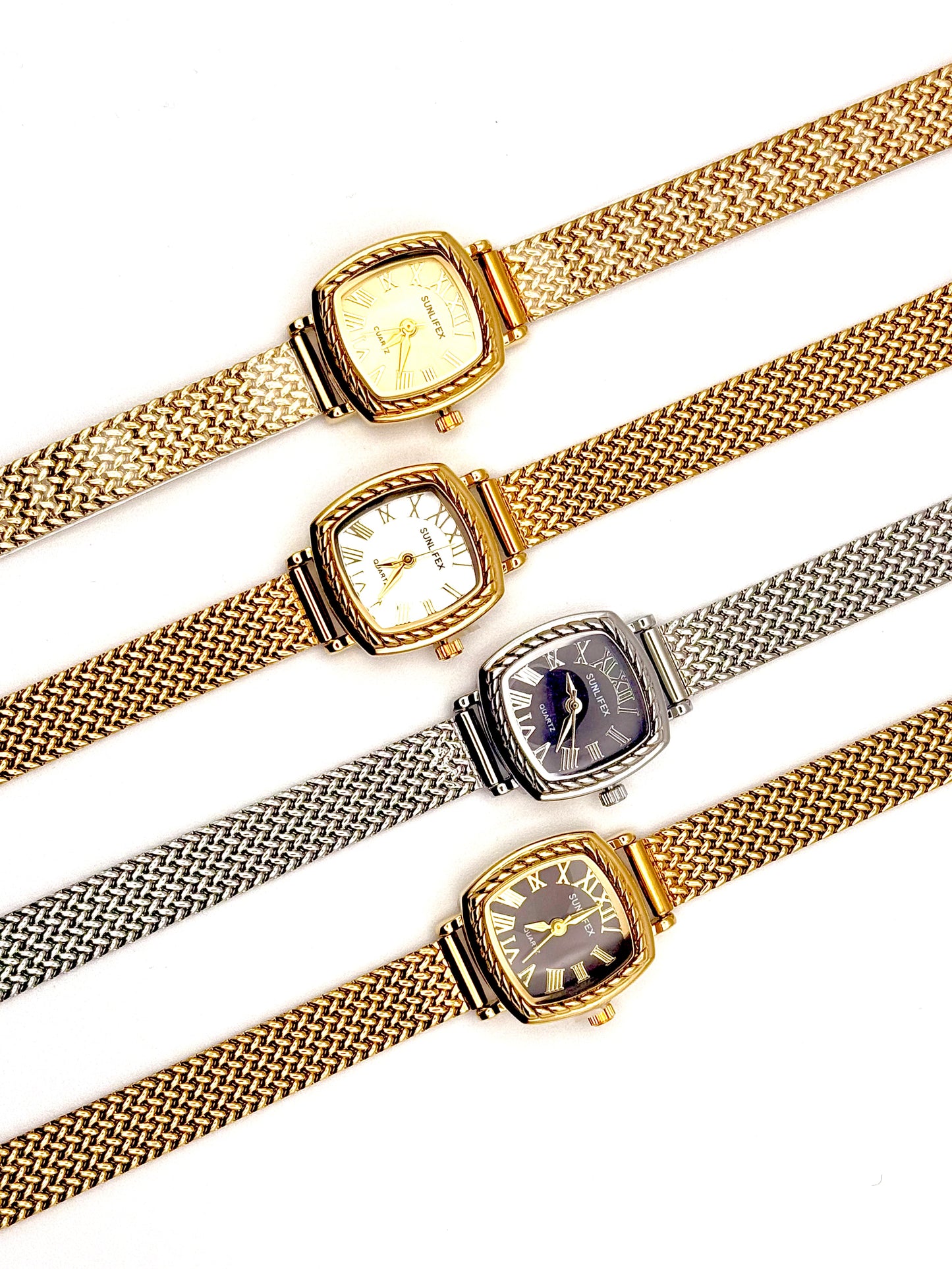 Maelle argenté | Montre en acier inoxydable