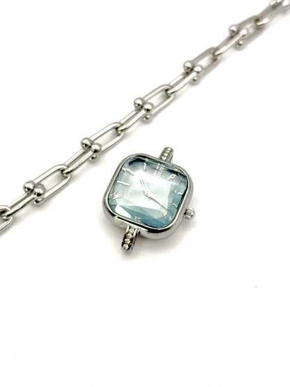 Sanae argenté | Montre étanche en acier inoxydable