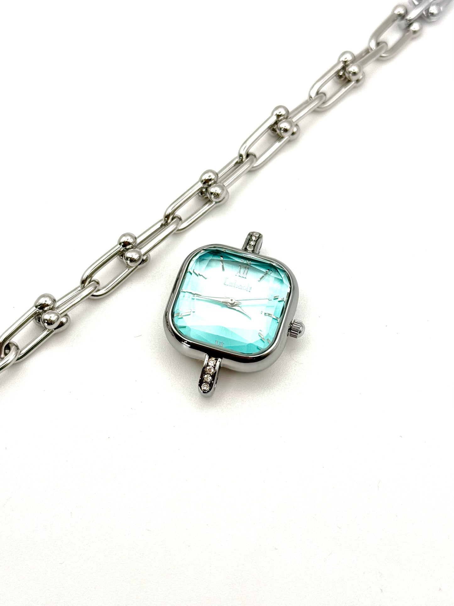 Sanae argenté | Montre étanche en acier inoxydable