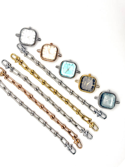 Sanae rose doré | Montre étanche en acier inoxydable