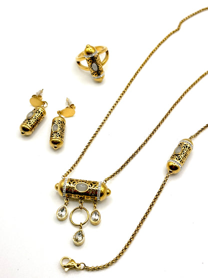 Mina | Parure étanche en acier inoxydable