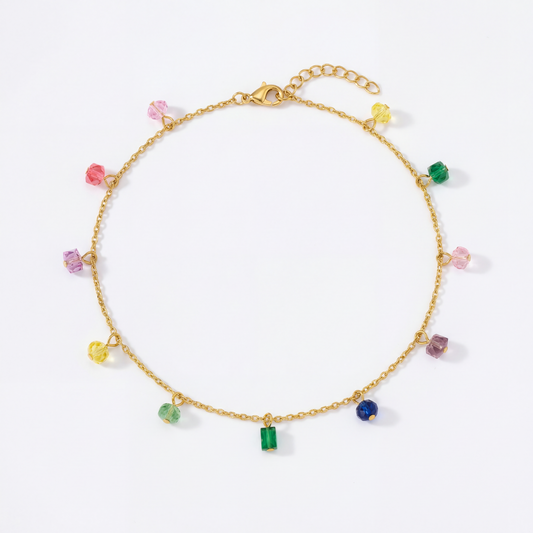 Lily | Bracelet de cheville en acier inoxydable