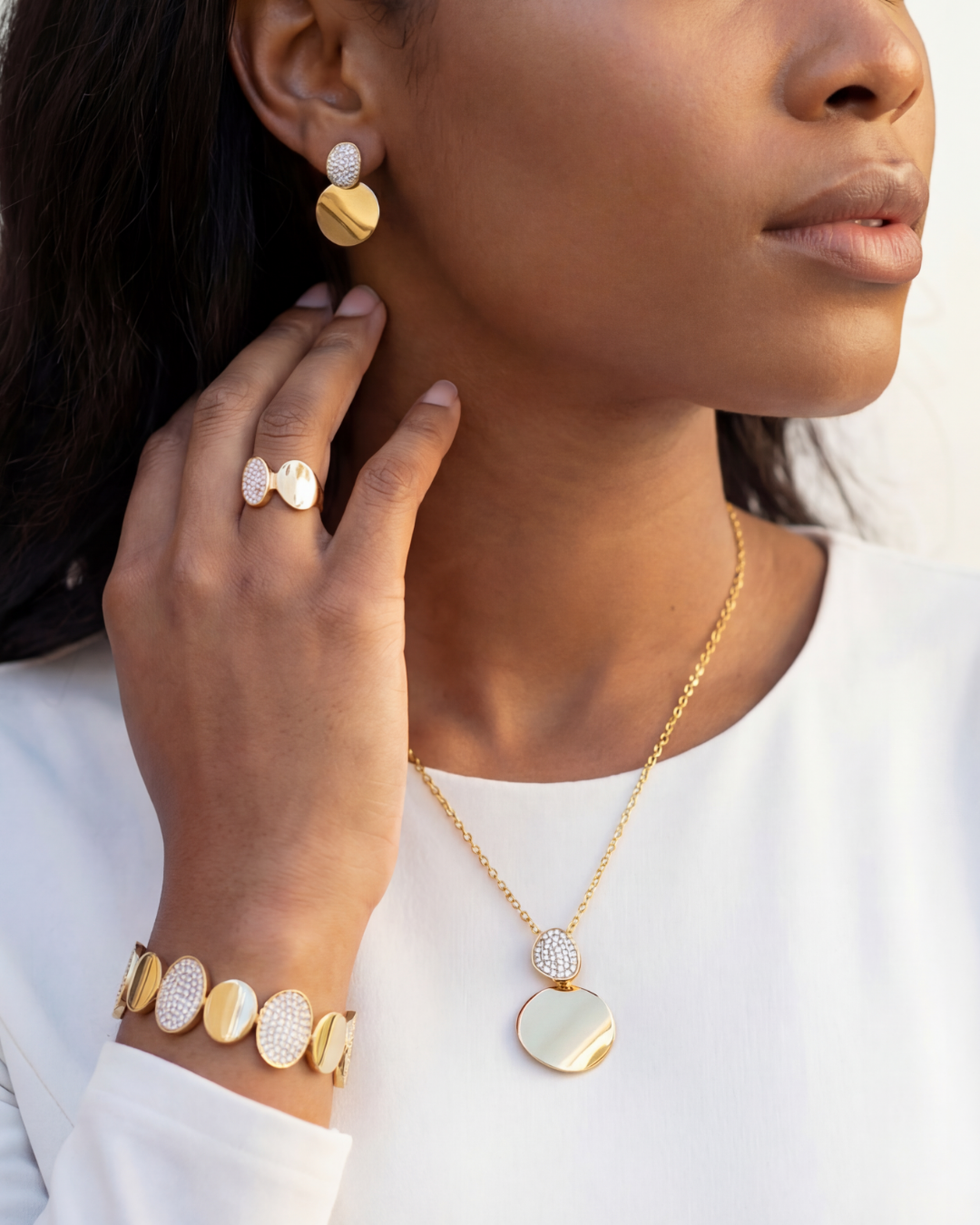 Michaela | Parure étanche en acier inoxydable