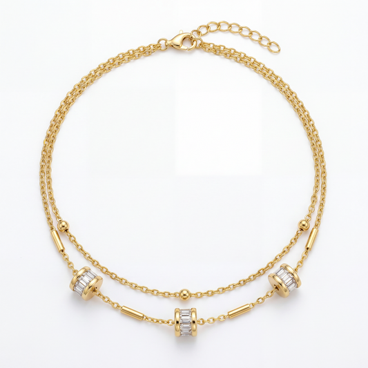 Milly | Bracelet de cheville en acier inoxydable